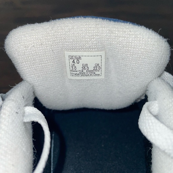 Vans Unisex Off The Wall 721454 Black and Blue Casual Shoes Sneakers Sz 4 Youth - Picture 7 of 7